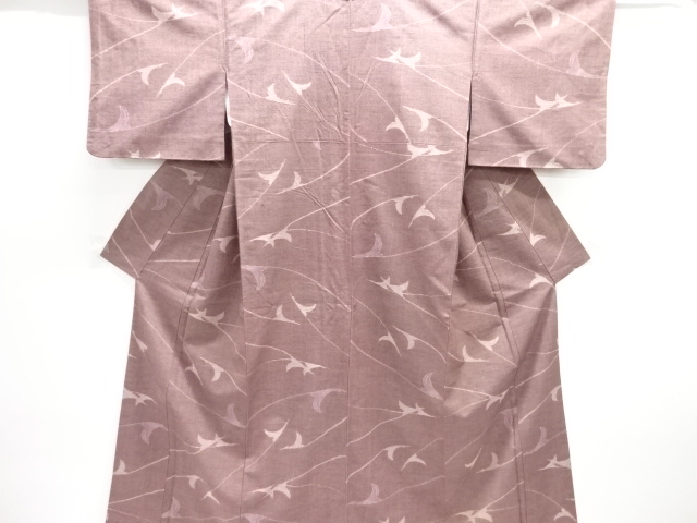 JAPANESE KIMONO / TUMUGI / WOVEN CRANE 